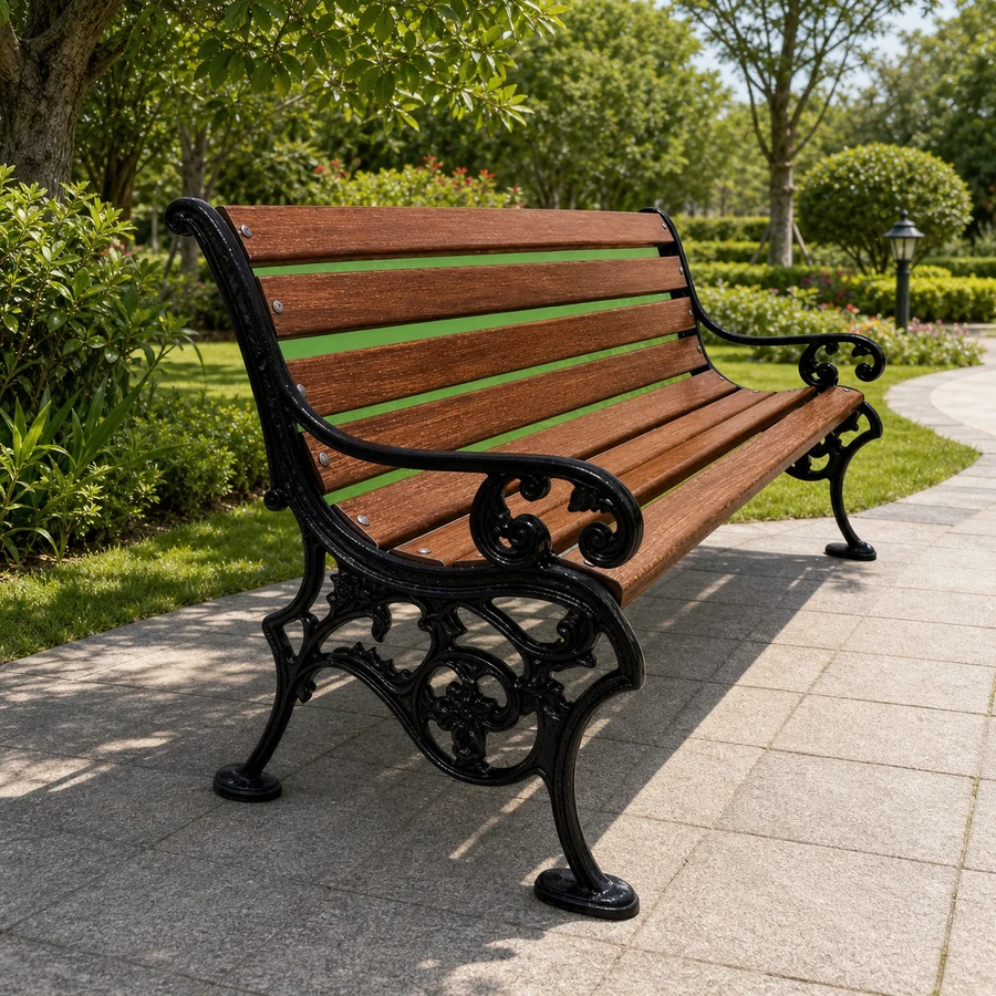 Ornamental Cast-Iron Bench TGKS148 by The King of Gym Equipment