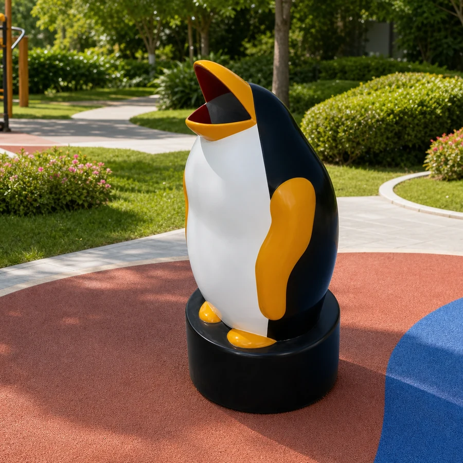 Penguin Dustbin TGKS151 by The King of Gym Equipment